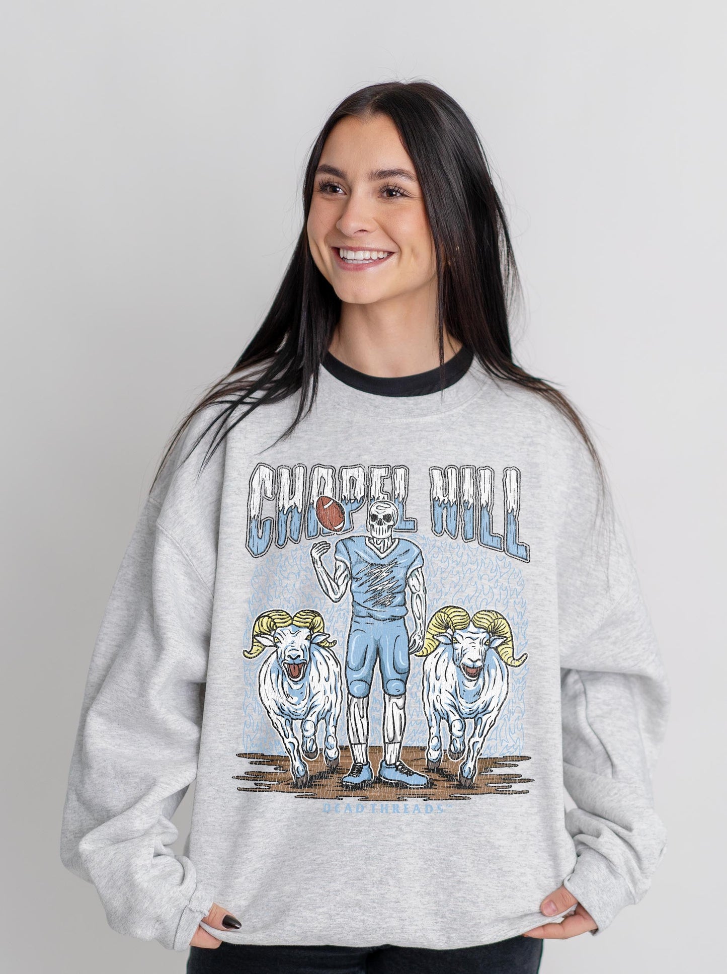 CHAPEL HILL FOOTBALL CREWNECK SWEATSHIRT – Sweatshirt – Dead Threads Apparel