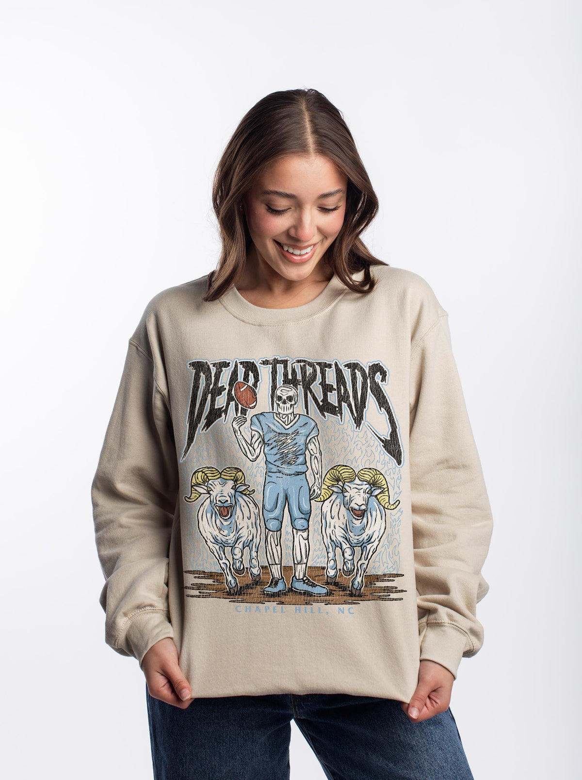 CHAPEL HILL FOOTBALL - CREWNECK SWEATSHIRT – Sweatshirt – Dead Threads Apparel