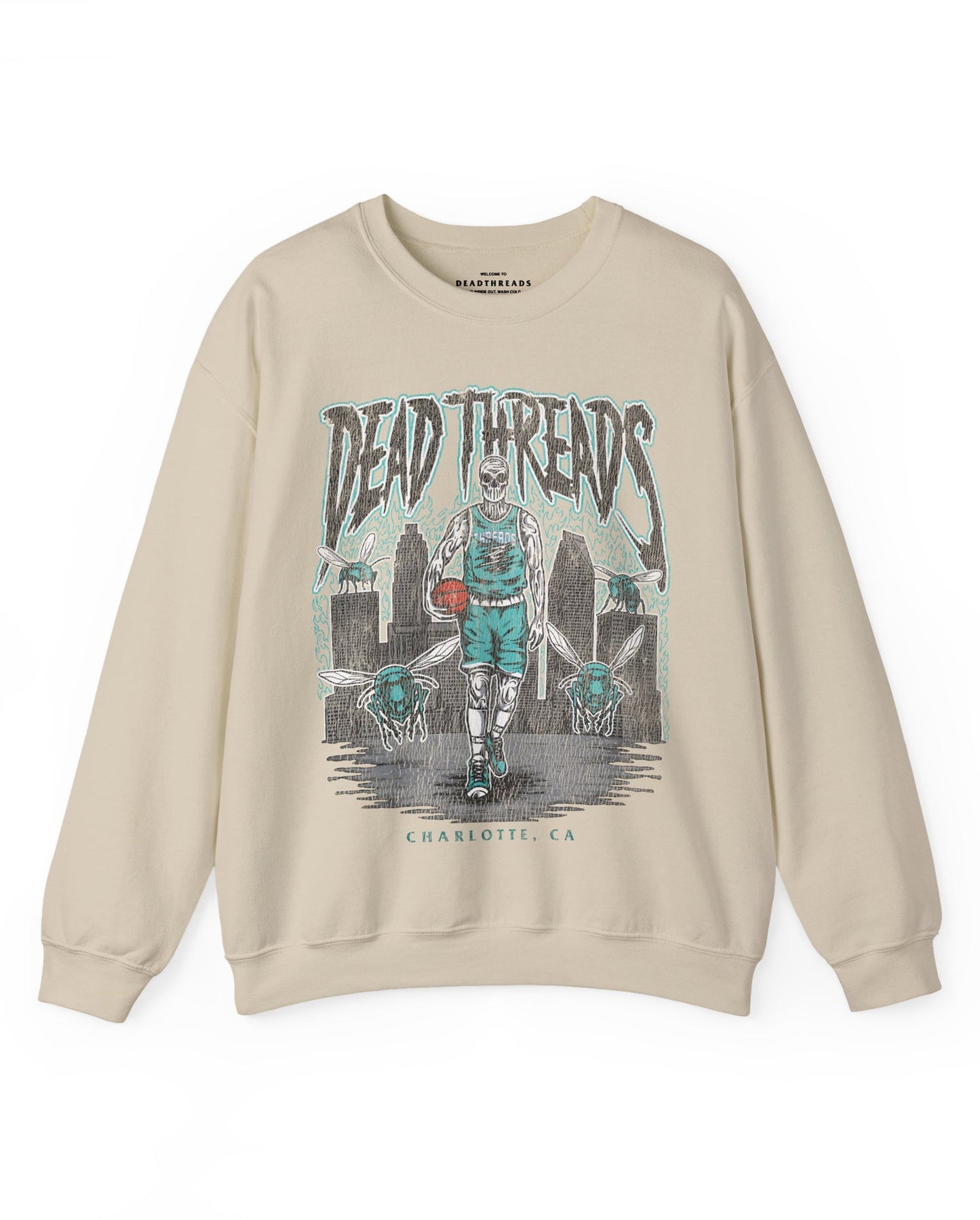 CHARLOTTE BASKETBALL - CREWNECK SWEATSHIRT – Sweatshirt – Dead Threads Apparel