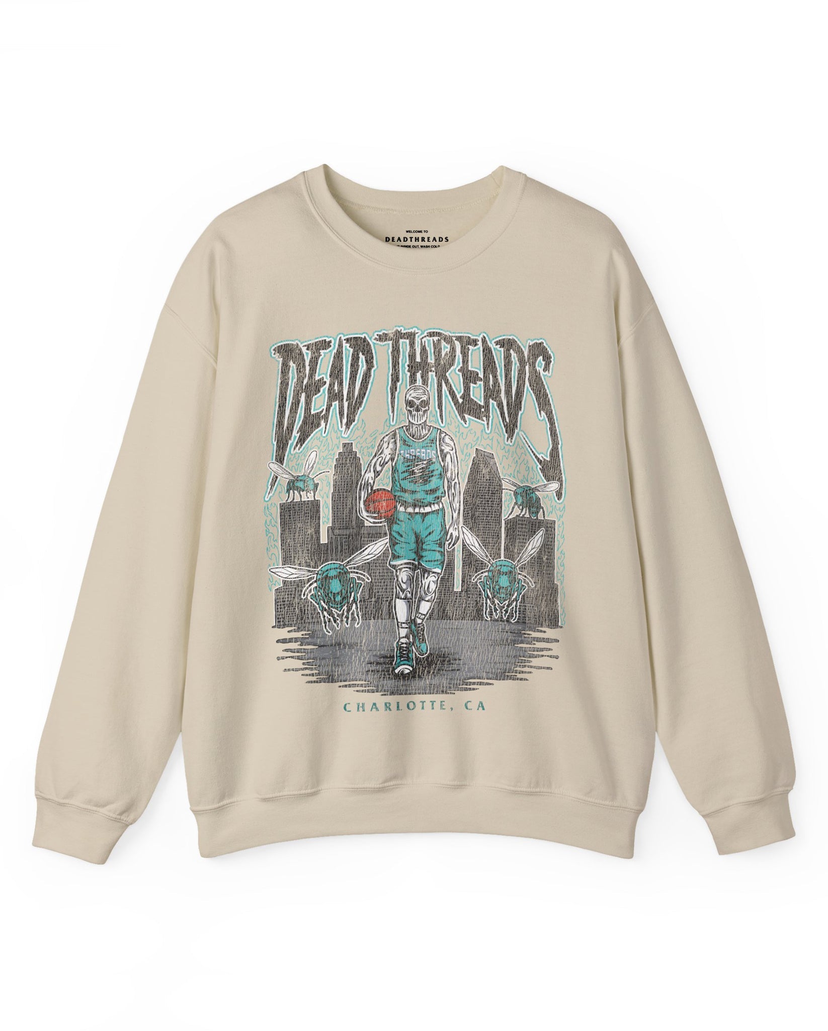 CHARLOTTE BASKETBALL - CREWNECK SWEATSHIRT – Sweatshirt – Dead Threads Apparel