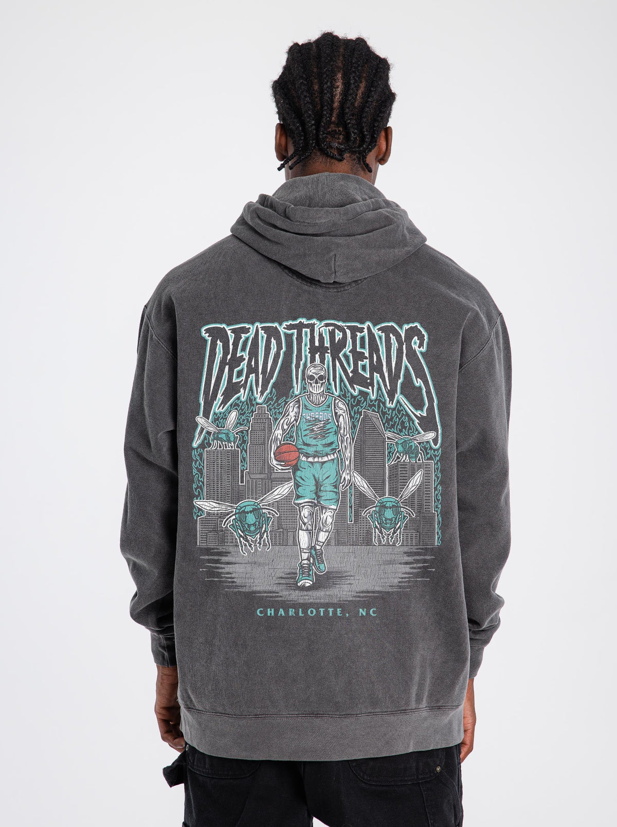 CHARLOTTE BASKETBALL - “DT ESSENTIAL" HOODIE – Hoodie – Dead Threads Apparel