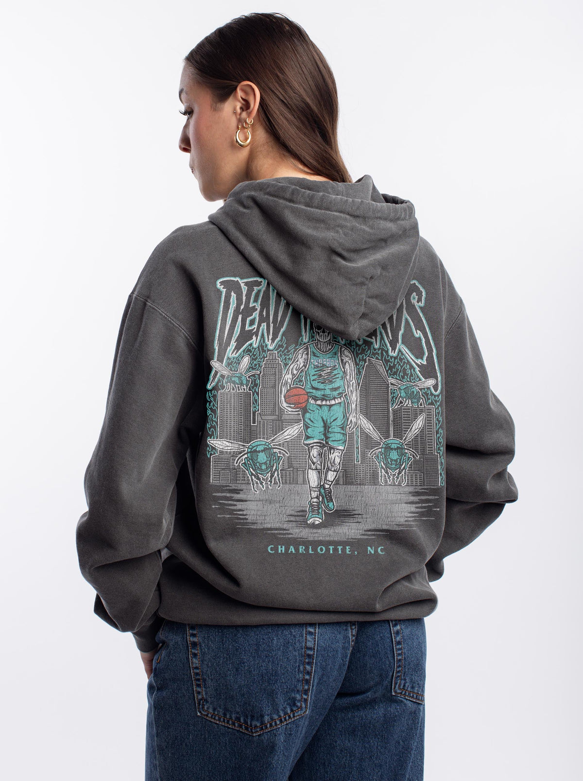 CHARLOTTE BASKETBALL - “DT ESSENTIAL" HOODIE – Hoodie – Dead Threads Apparel