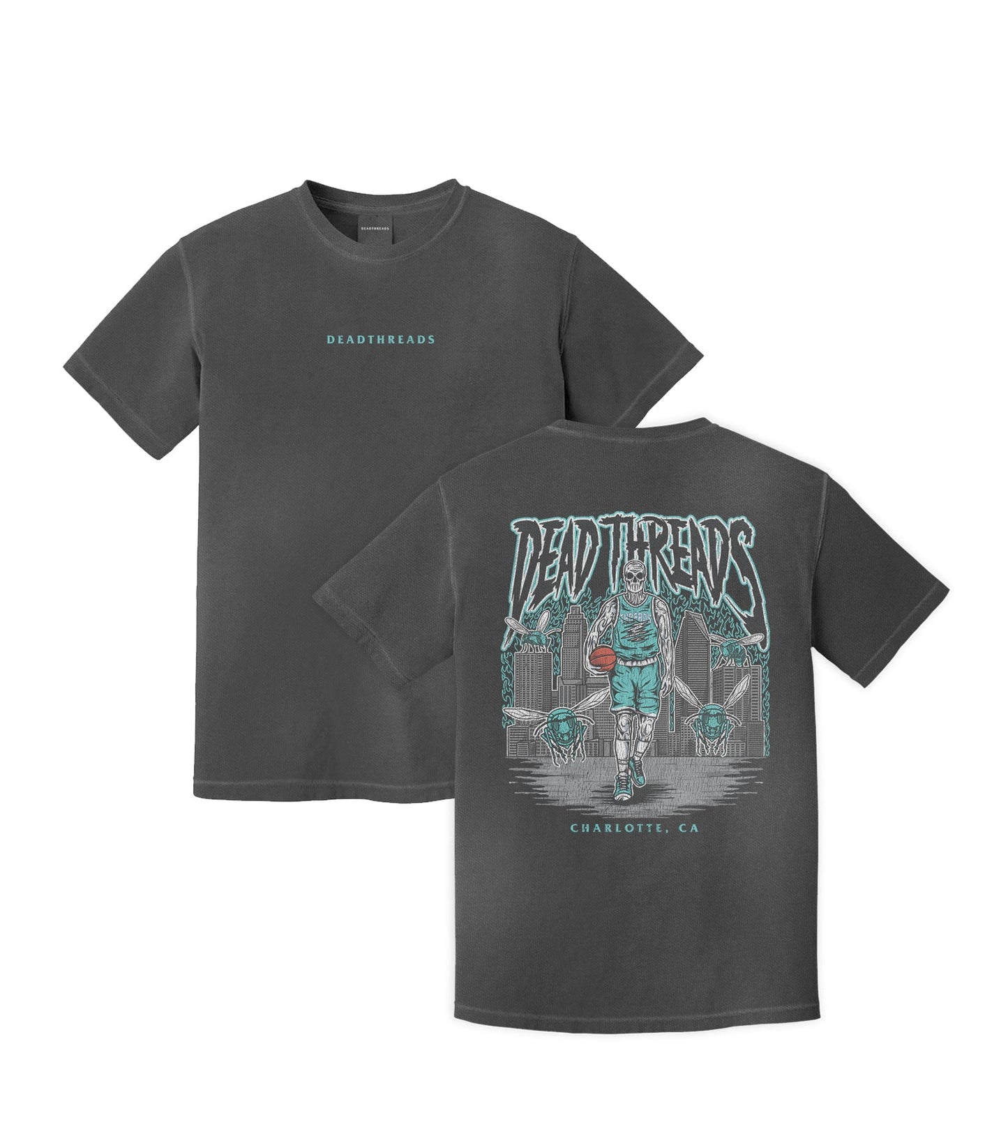 CHARLOTTE BASKETBALL - “DT ESSENTIAL" PREMIUM T-SHIRT – T-Shirt – Dead Threads Apparel