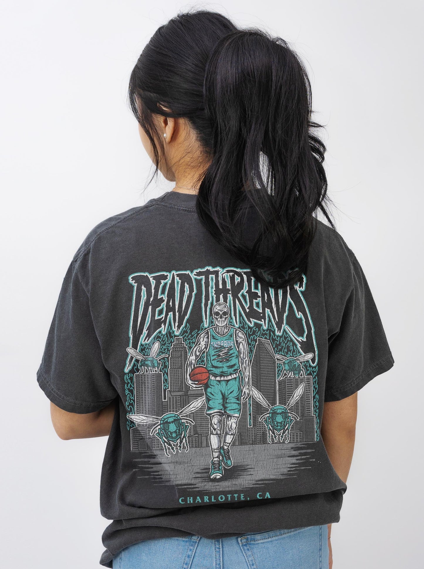 CHARLOTTE BASKETBALL - “DT ESSENTIAL" PREMIUM T-SHIRT – T-Shirt – Dead Threads Apparel