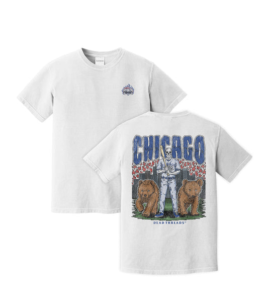 CHICAGO BASEBALL - "3 SKULL" PREMIUM SHIRT – T-Shirt – Dead Threads Apparel