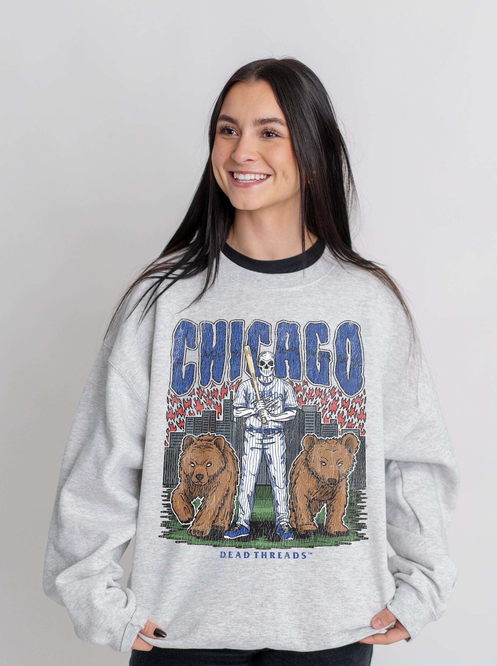 CHICAGO BASEBALL CREWNECK SWEATSHIRT – Sweatshirt – Dead Threads Apparel