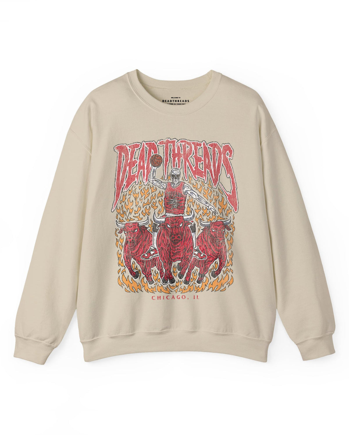 CHICAGO BASKETBALL - CREWNECK SWEATSHIRT – Sweatshirt – Dead Threads Apparel