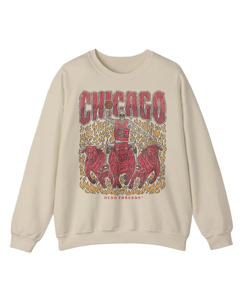 CHICAGO BASKETBALL CREWNECK SWEATSHIRT – Sweatshirt – Dead Threads Apparel