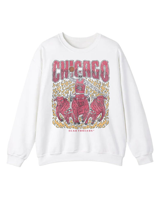 CHICAGO BASKETBALL CREWNECK SWEATSHIRT – Sweatshirt – Dead Threads Apparel