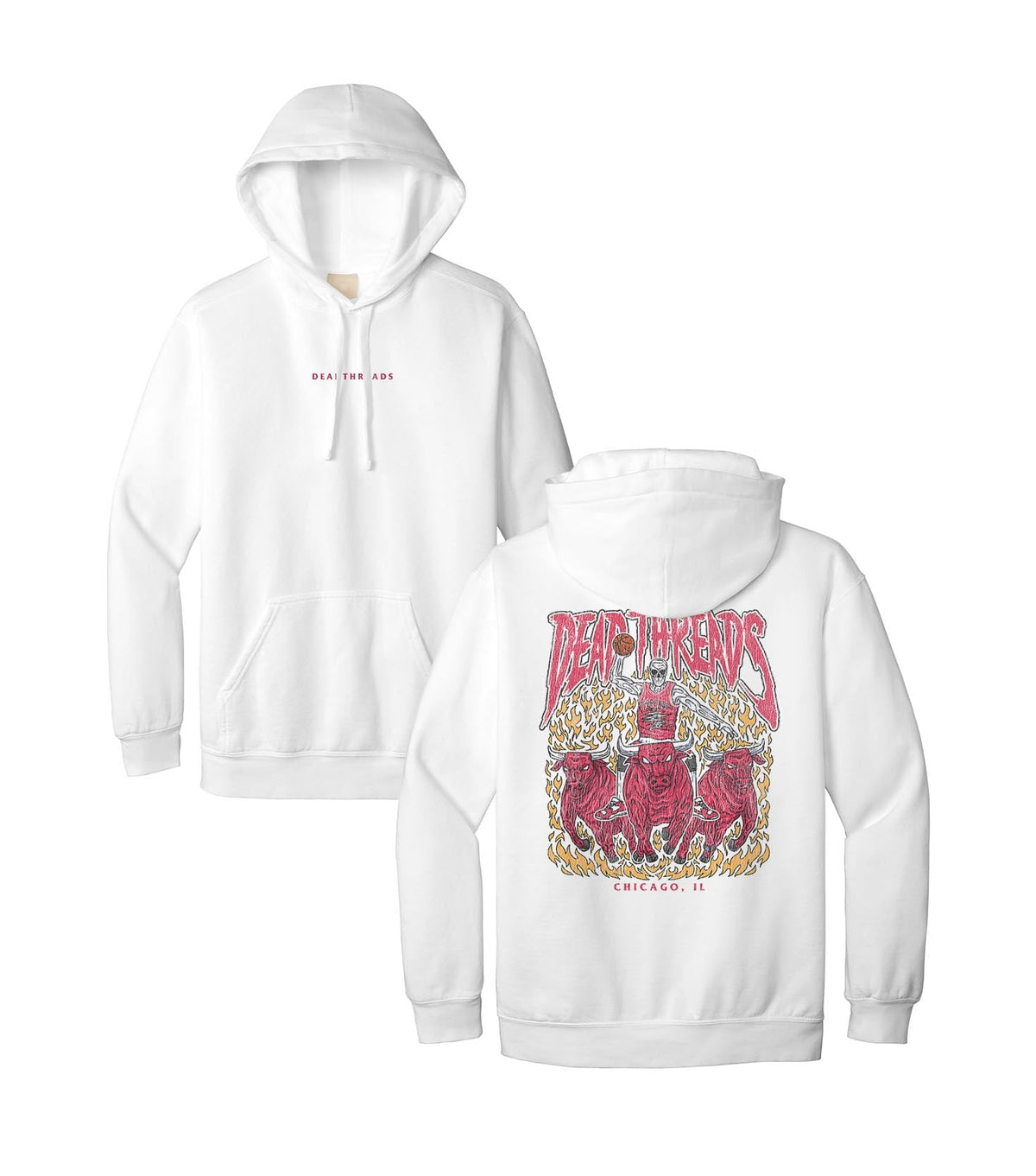 CHICAGO BASKETBALL - “DT ESSENTIAL" HOODIE – Hoodie – Dead Threads Apparel