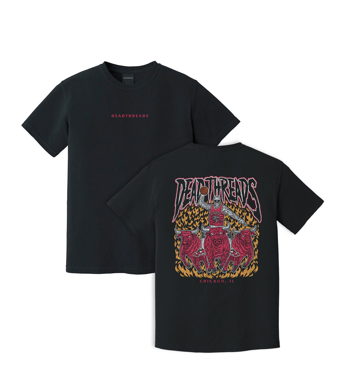 CHICAGO BASKETBALL - “DT ESSENTIAL" PREMIUM T-SHIRT – T-Shirt – Dead Threads Apparel