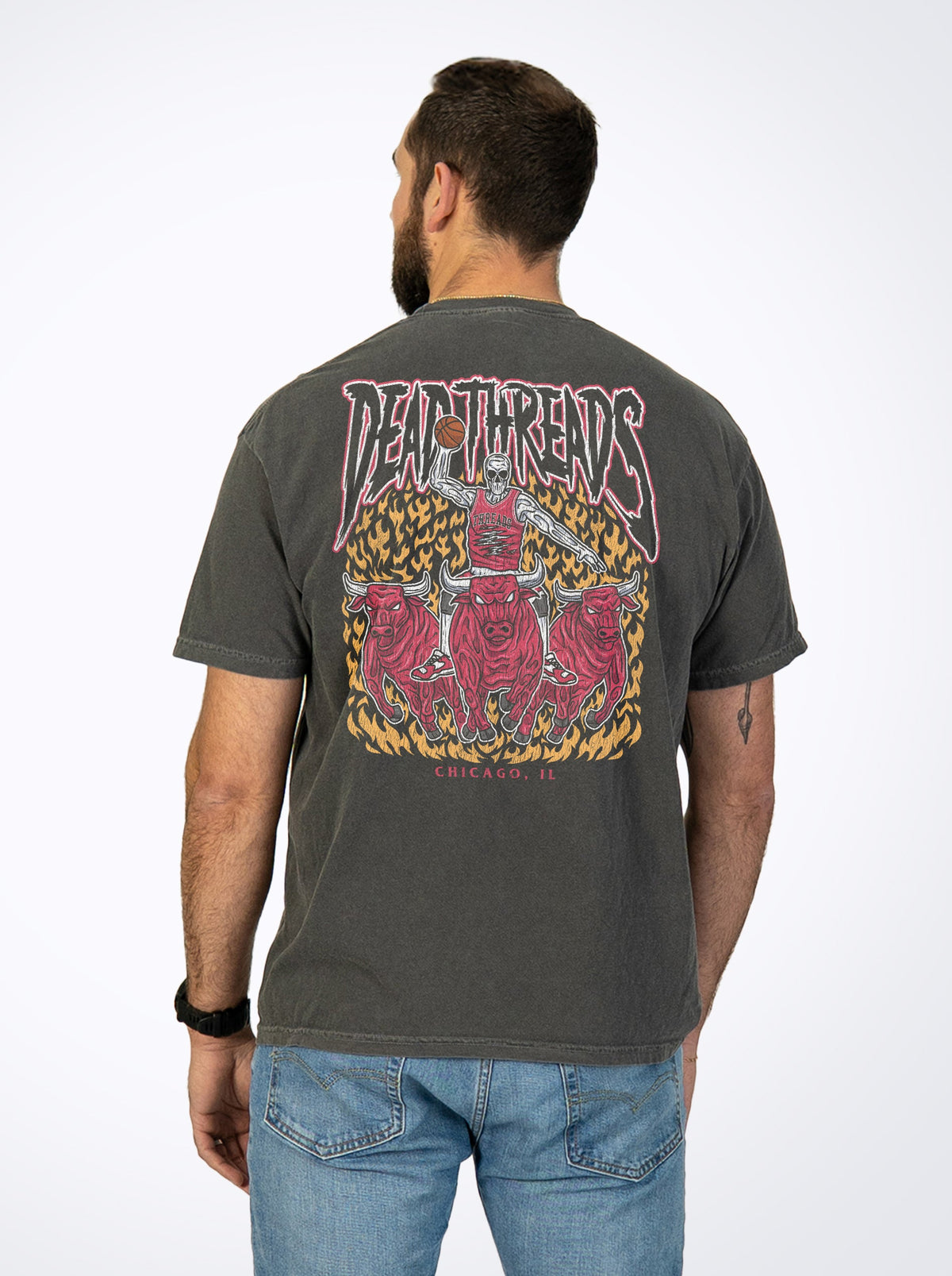 CHICAGO BASKETBALL - “DT ESSENTIAL" PREMIUM T-SHIRT – T-Shirt – Dead Threads Apparel
