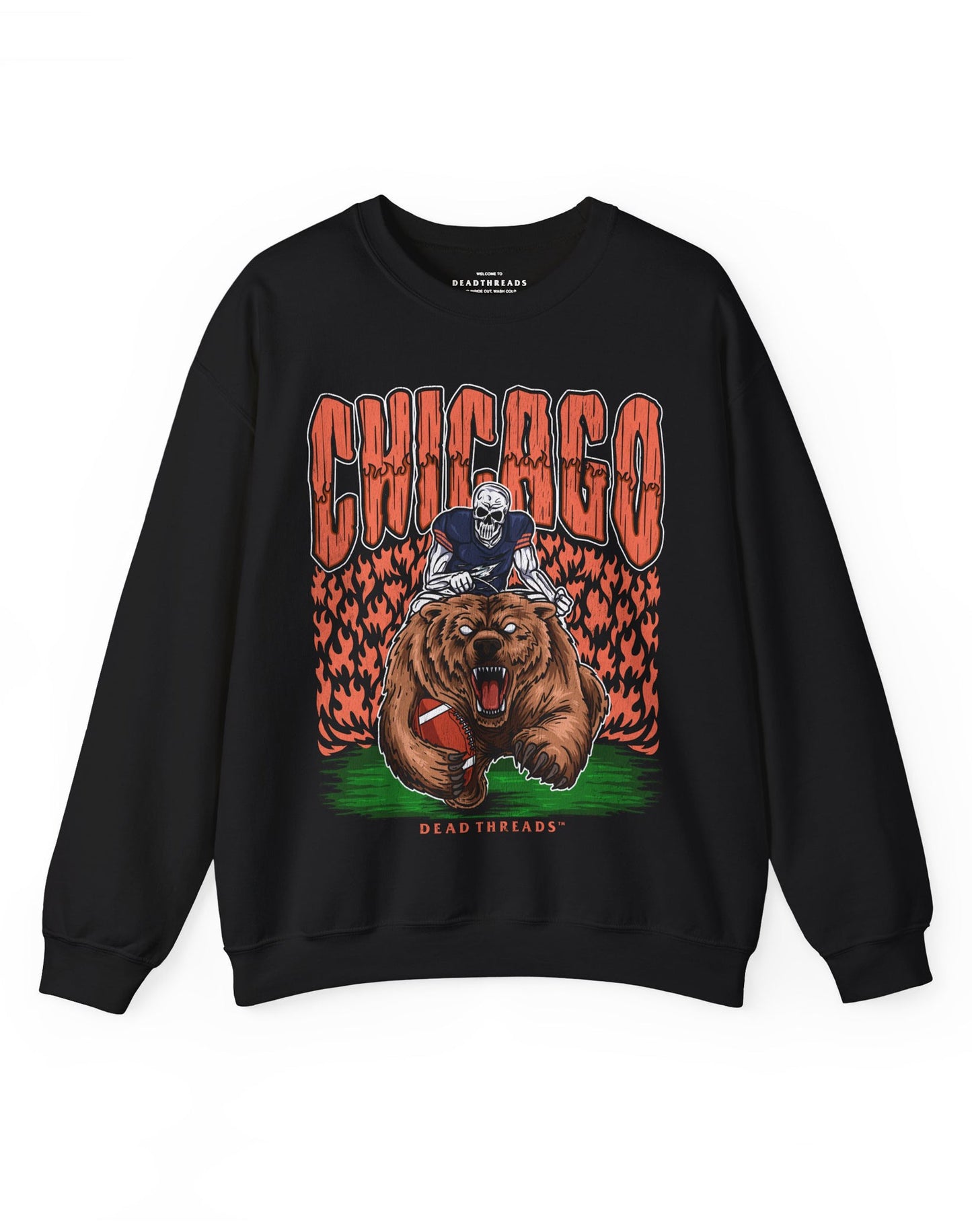 CHICAGO FOOTBALL v1 CREWNECK SWEATSHIRT – Sweatshirt – Dead Threads Apparel