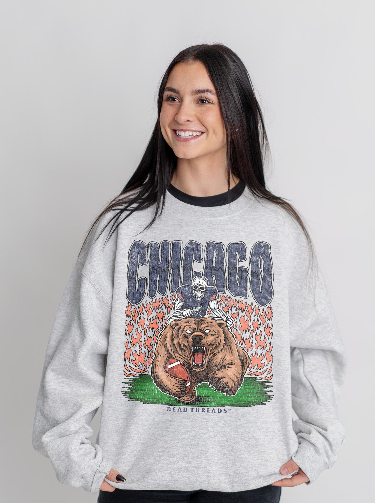 CHICAGO FOOTBALL v1 CREWNECK SWEATSHIRT – Sweatshirt – Dead Threads Apparel