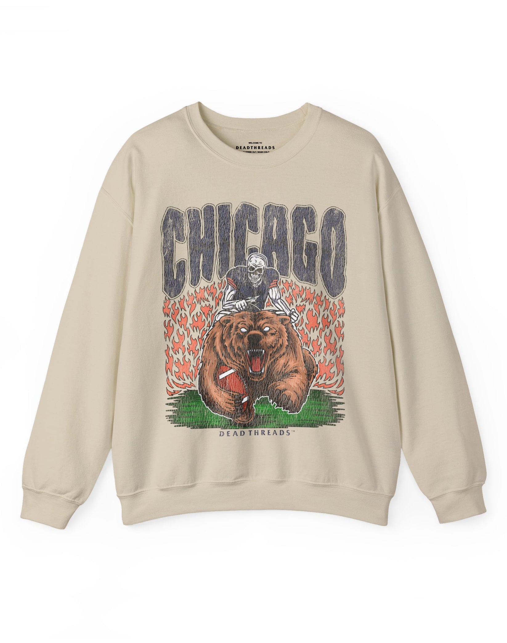 CHICAGO FOOTBALL v1 CREWNECK SWEATSHIRT – Sweatshirt – Dead Threads Apparel