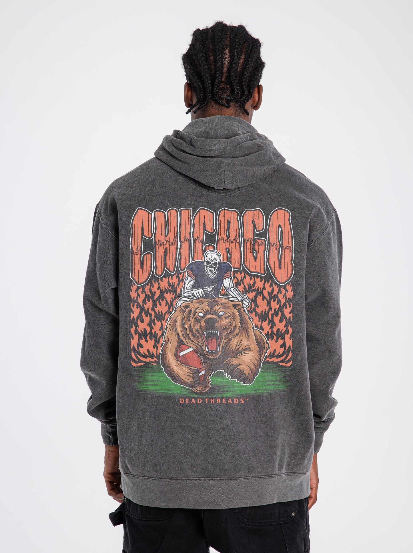 CHICAGO FOOTBALL v1 - “DT ESSENTIAL" HOODIE – Hoodie – Dead Threads Apparel