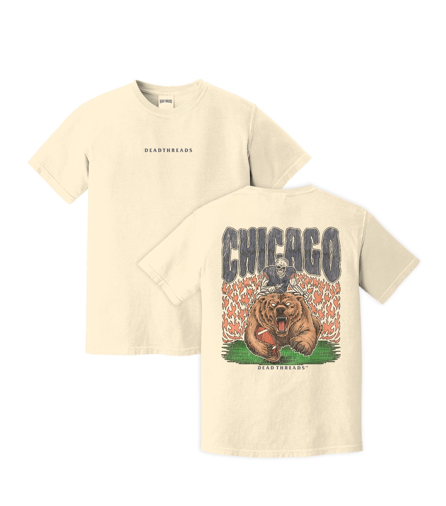 CHICAGO FOOTBALL v1 - “DT ESSENTIAL" PREMIUM T - SHIRT – T-Shirt – Dead Threads Apparel