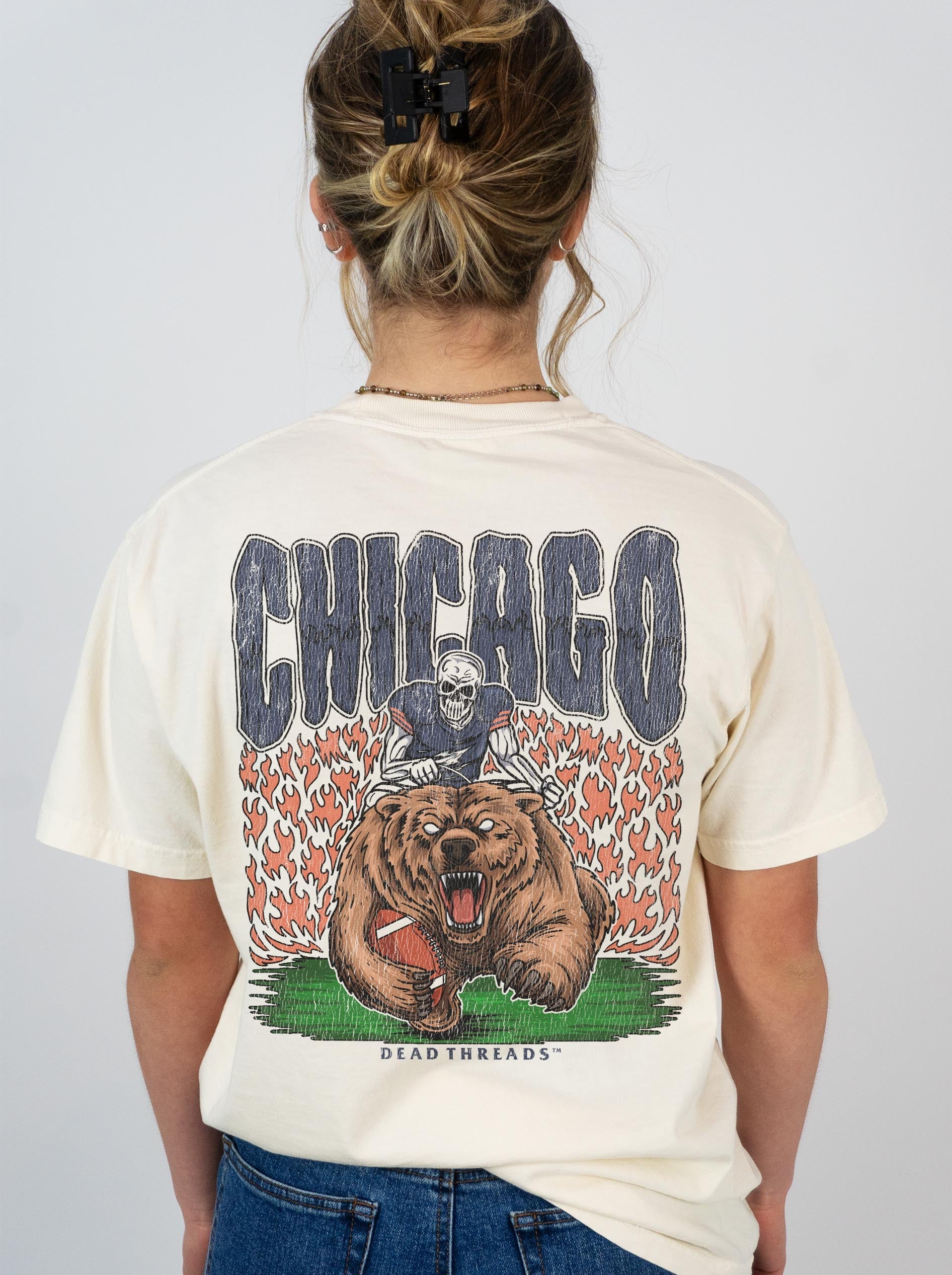 CHICAGO FOOTBALL v1 - “DT ESSENTIAL" PREMIUM T - SHIRT – T-Shirt – Dead Threads Apparel