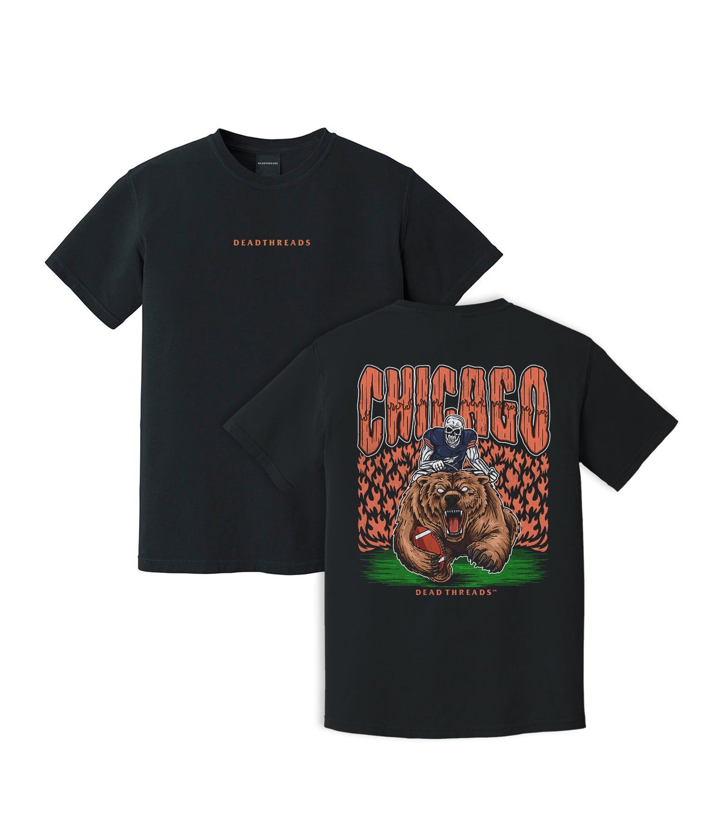 CHICAGO FOOTBALL v1 - “DT ESSENTIAL" PREMIUM T - SHIRT – T-Shirt – Dead Threads Apparel