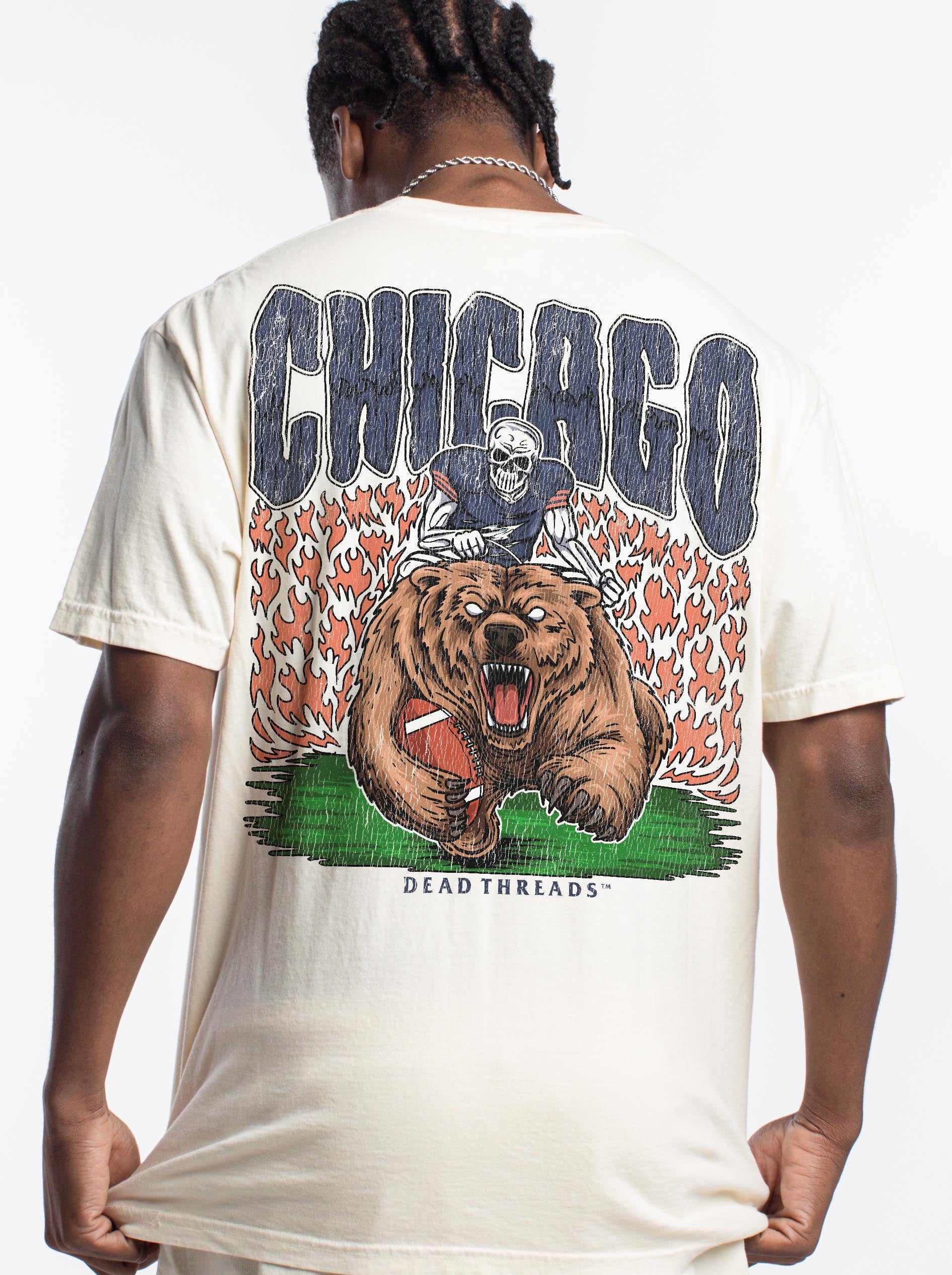 CHICAGO FOOTBALL v1 - “DT ESSENTIAL" PREMIUM T - SHIRT – T-Shirt – Dead Threads Apparel