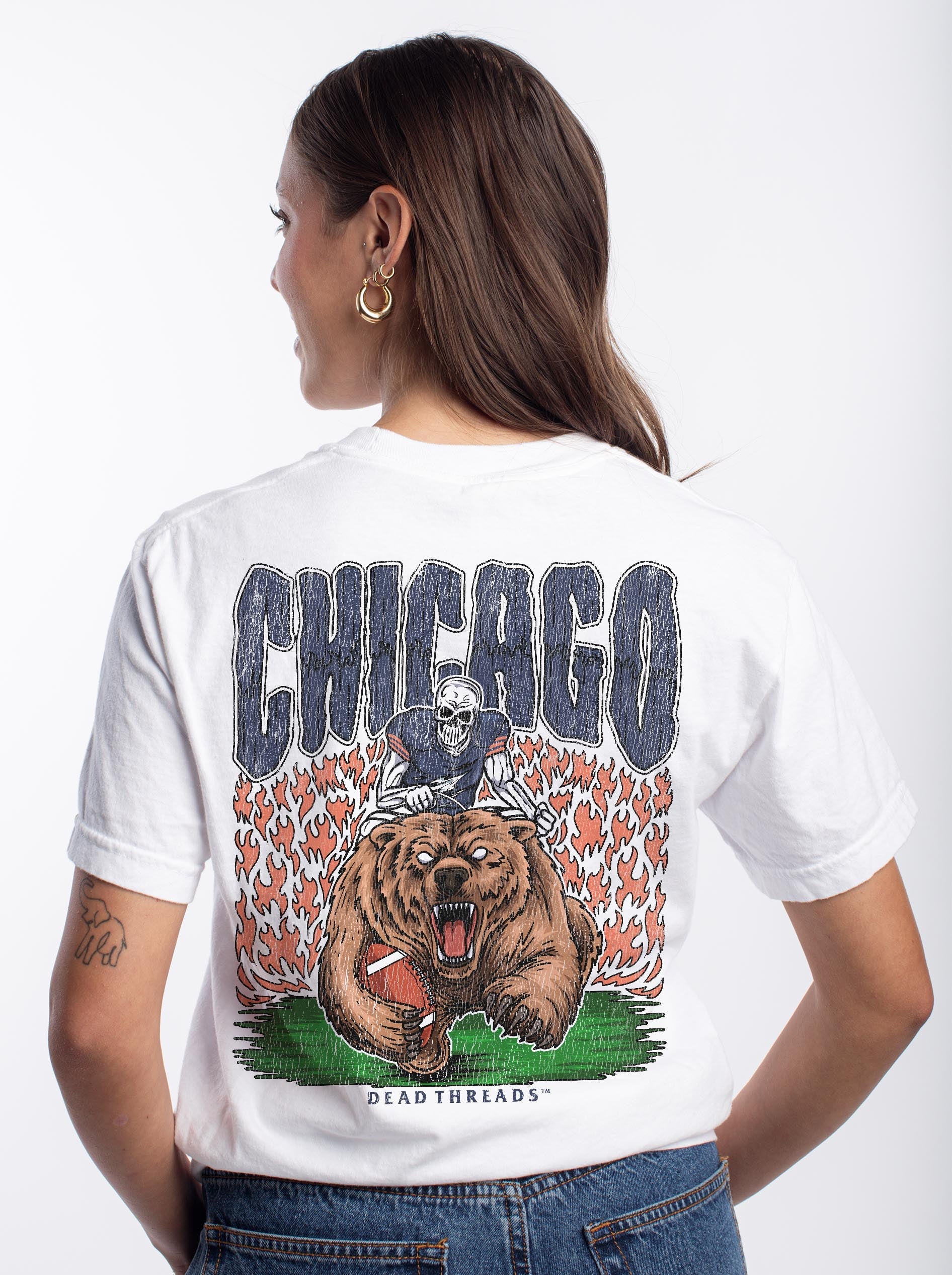 CHICAGO FOOTBALL v1 - “DT ESSENTIAL" PREMIUM T - SHIRT – T-Shirt – Dead Threads Apparel