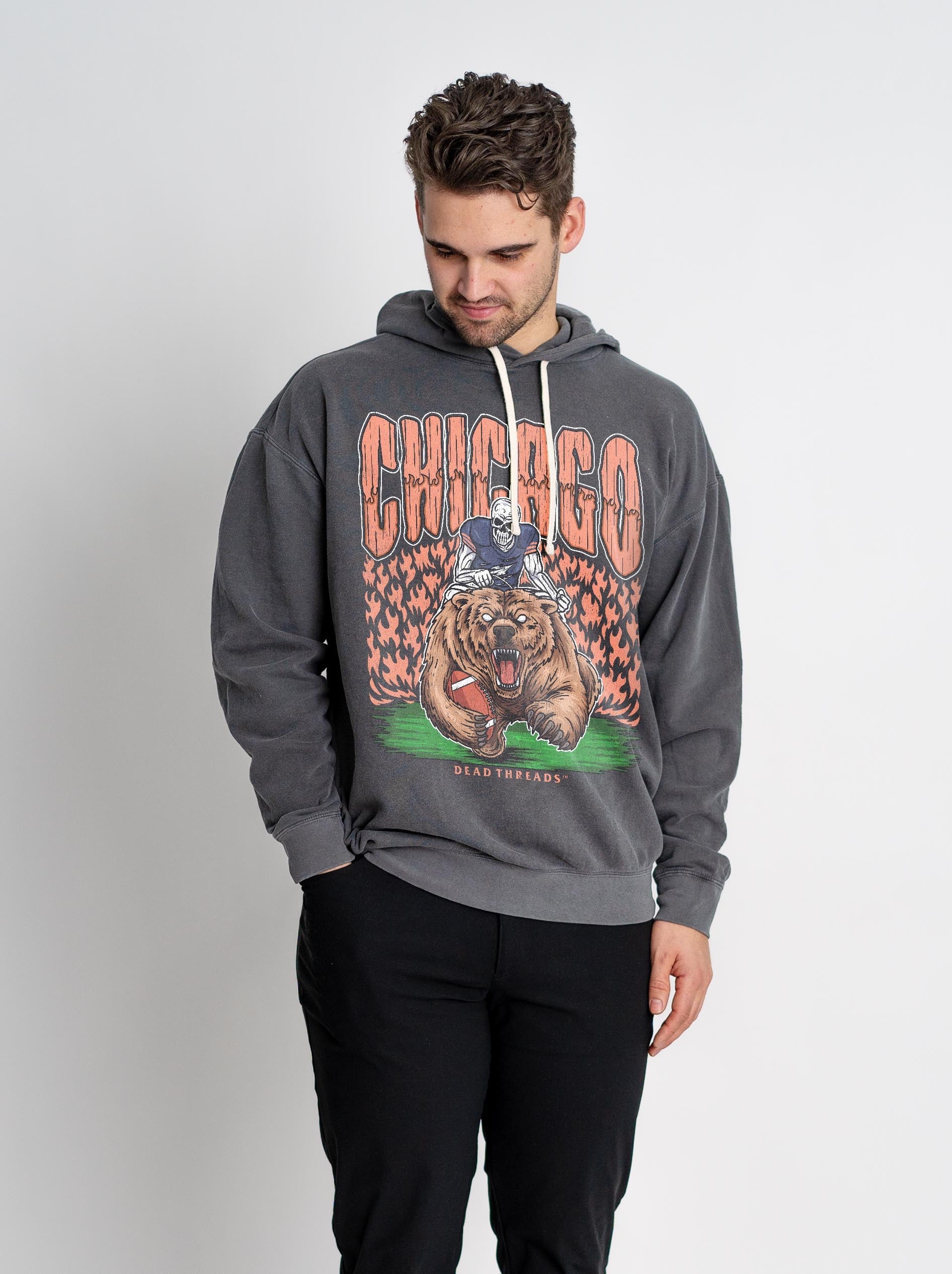 CHICAGO FOOTBALL v1 - LIGHTWEIGHT HOODIE – Lightweight – Dead Threads Apparel