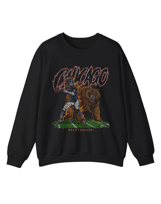 CHICAGO FOOTBALL v2 CREWNECK SWEATSHIRT – Sweatshirt – Dead Threads Apparel