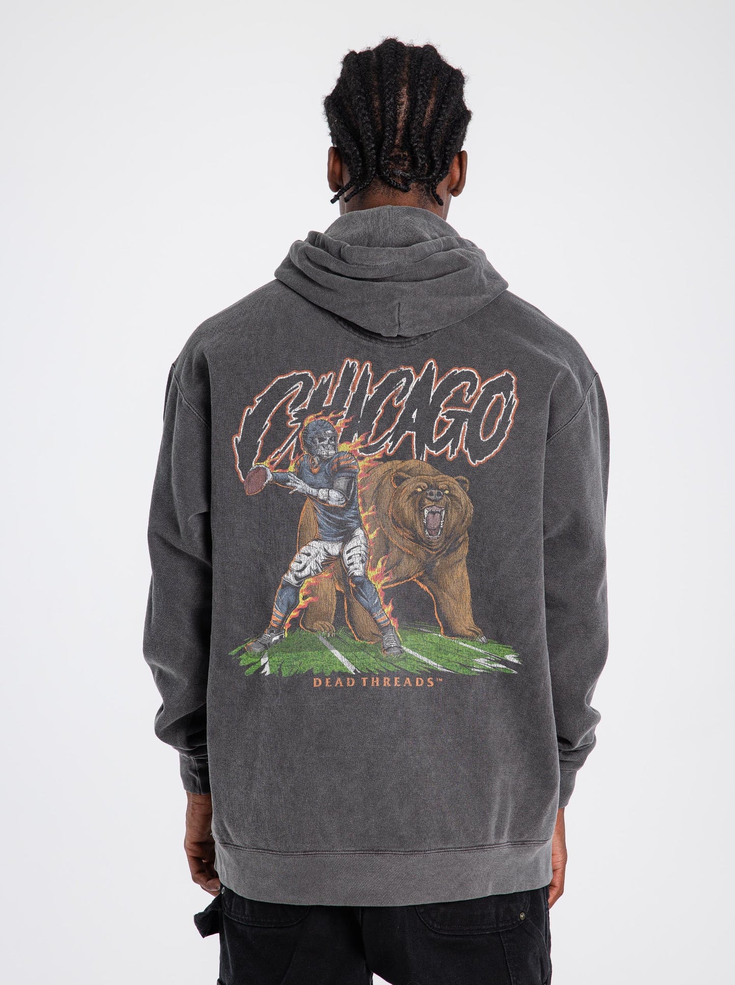 CHICAGO FOOTBALL v2 - “DT ESSENTIAL" HOODIE – Hoodie – Dead Threads Apparel
