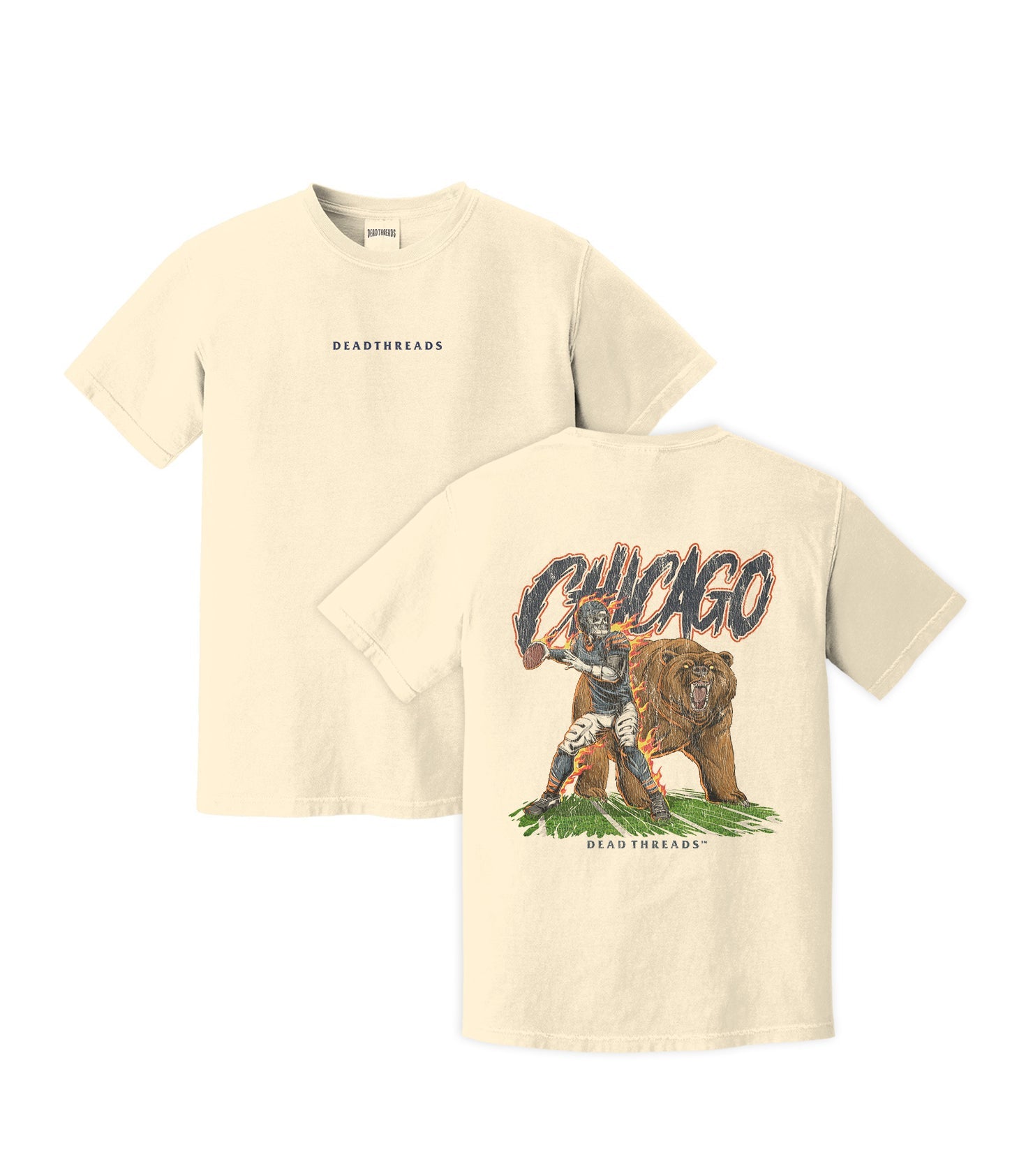 CHICAGO FOOTBALL v2 - “DT ESSENTIAL" PREMIUM T - SHIRT – T-Shirt – Dead Threads Apparel