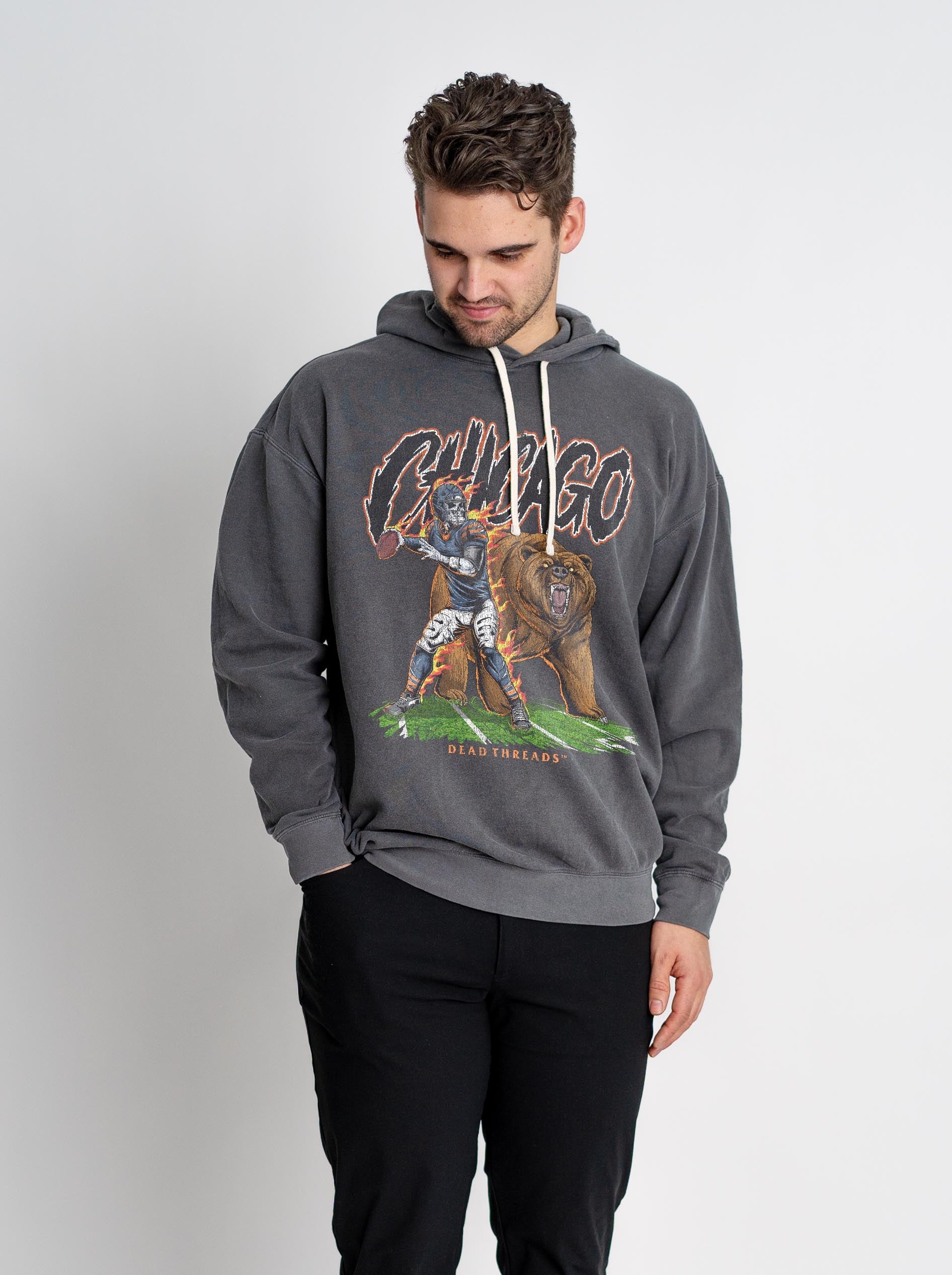 CHICAGO FOOTBALL v2 - LIGHTWEIGHT HOODIE – Lightweight – Dead Threads Apparel
