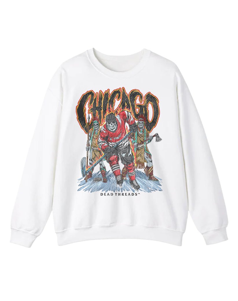 CHICAGO HOCKEY CREWNECK SWEATSHIRT – Sweatshirt – Dead Threads Apparel