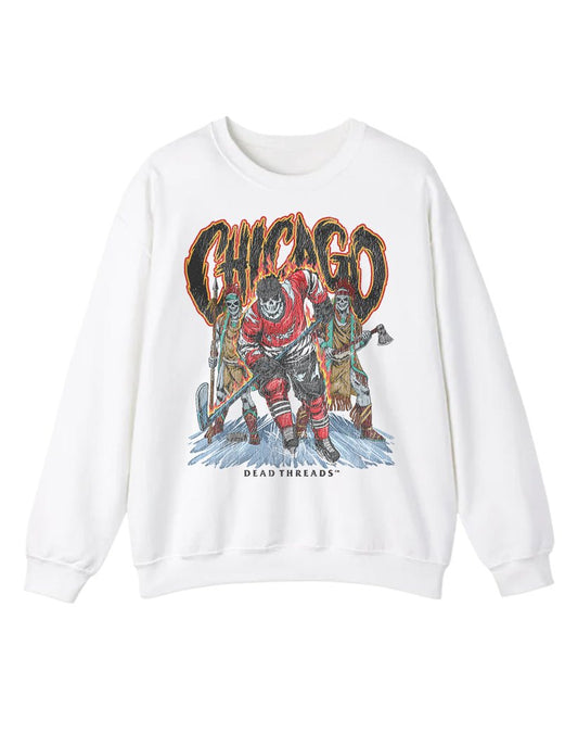 CHICAGO HOCKEY CREWNECK SWEATSHIRT – Sweatshirt – Dead Threads Apparel