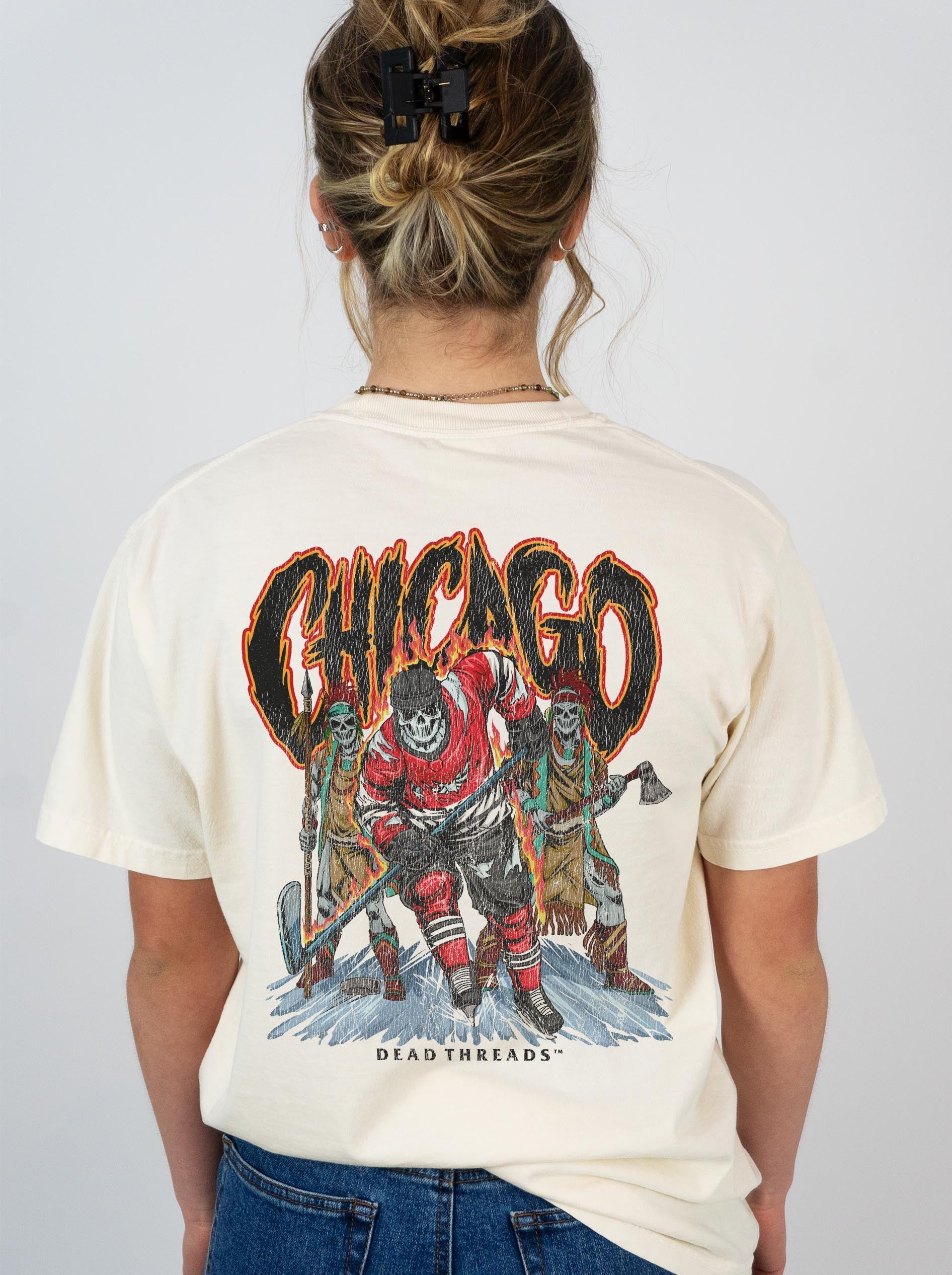 CHICAGO HOCKEY - “DT ESSENTIAL" PREMIUM T - SHIRT – T-Shirt – Dead Threads Apparel