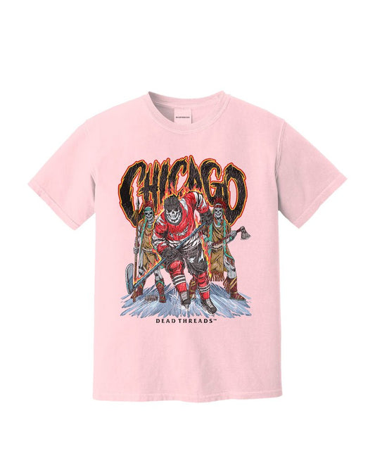 CHICAGO HOCKEY - PINK – T-Shirt – Dead Threads Apparel