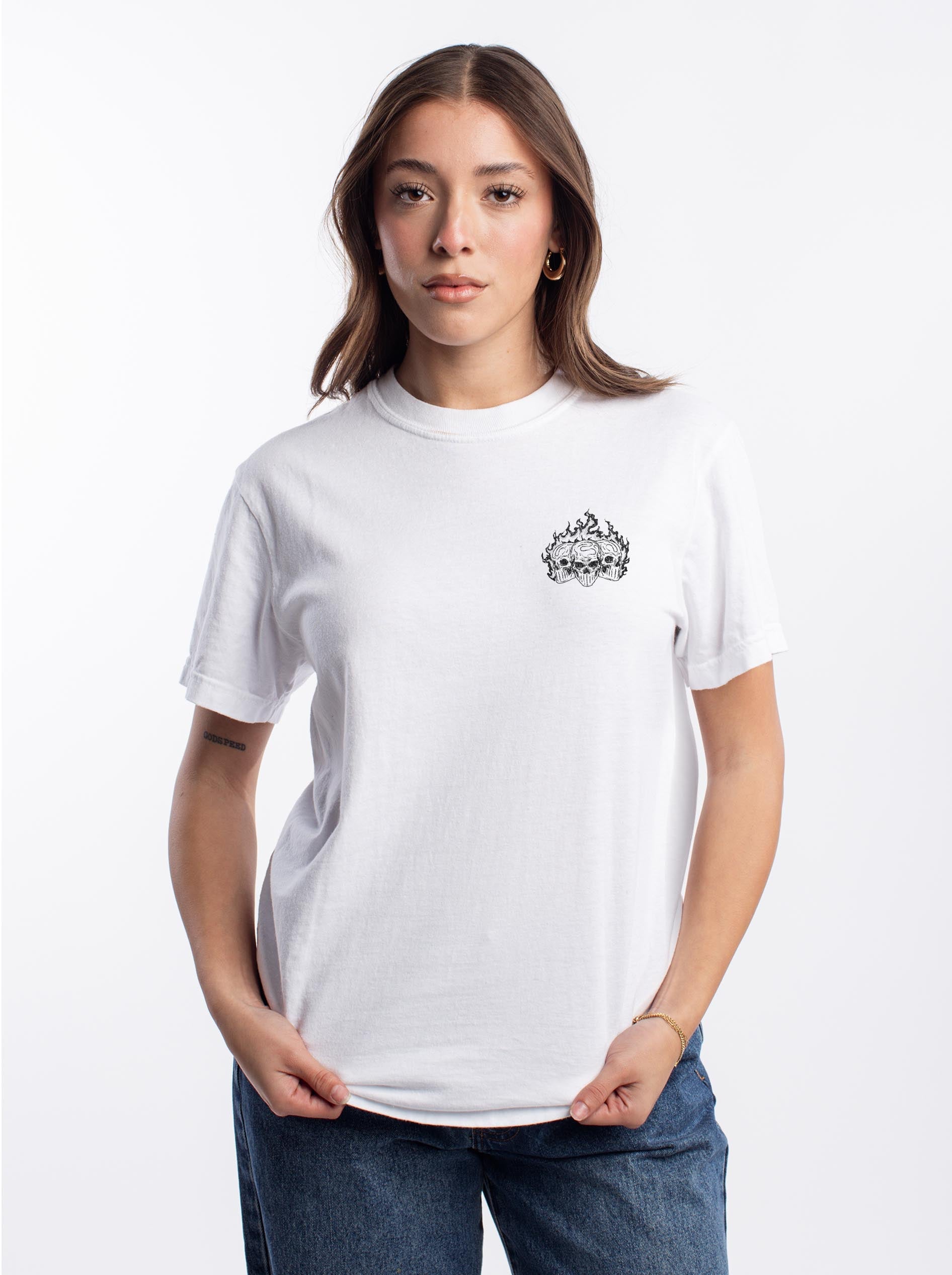 CHICAGO "SOUTH SIDE" BASEBALL - “3 SKULL” PREMIUM T - SHIRT – T-Shirt – Dead Threads Apparel