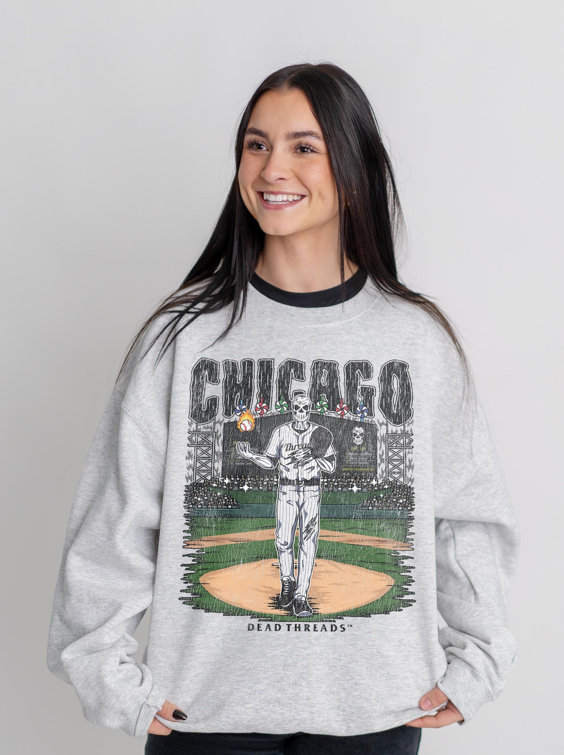 CHICAGO "SOUTH SIDE" BASEBALL CREWNECK SWEATSHIRT – Sweatshirt – Dead Threads Apparel