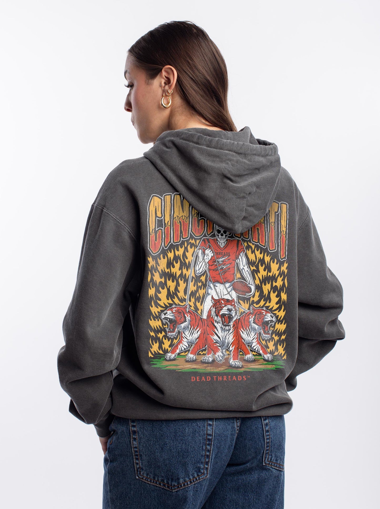 CINCINNATI FOOTBALL - “DT ESSENTIAL" HOODIE – Hoodie – Dead Threads Apparel