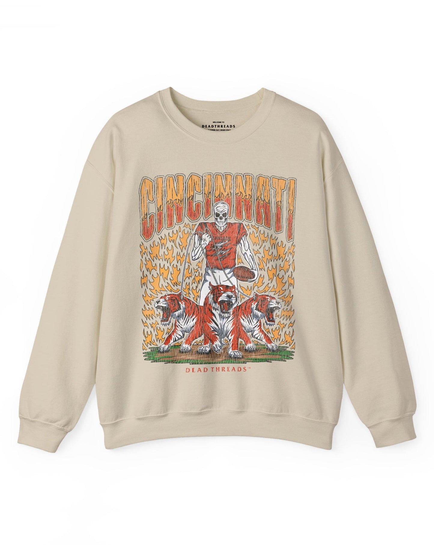 CINCINNATI FOOTBALL v1 CREWNECK SWEATSHIRT – Sweatshirt – Dead Threads Apparel