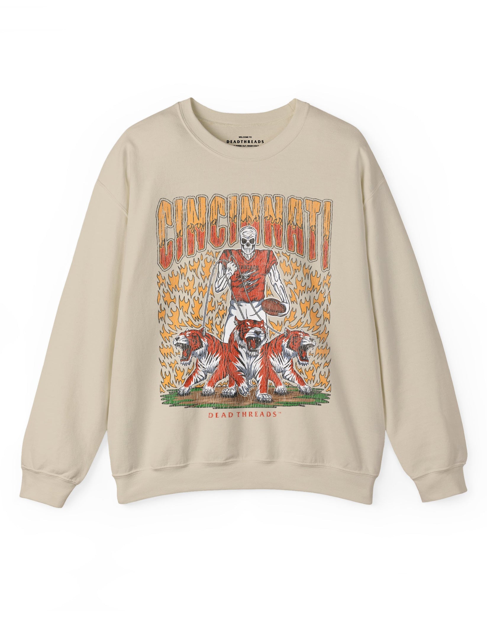 CINCINNATI FOOTBALL v1 CREWNECK SWEATSHIRT – Sweatshirt – Dead Threads Apparel