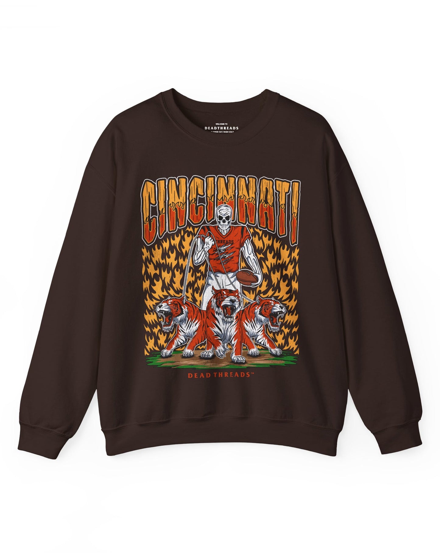 CINCINNATI FOOTBALL v1 CREWNECK SWEATSHIRT – Sweatshirt – Dead Threads Apparel