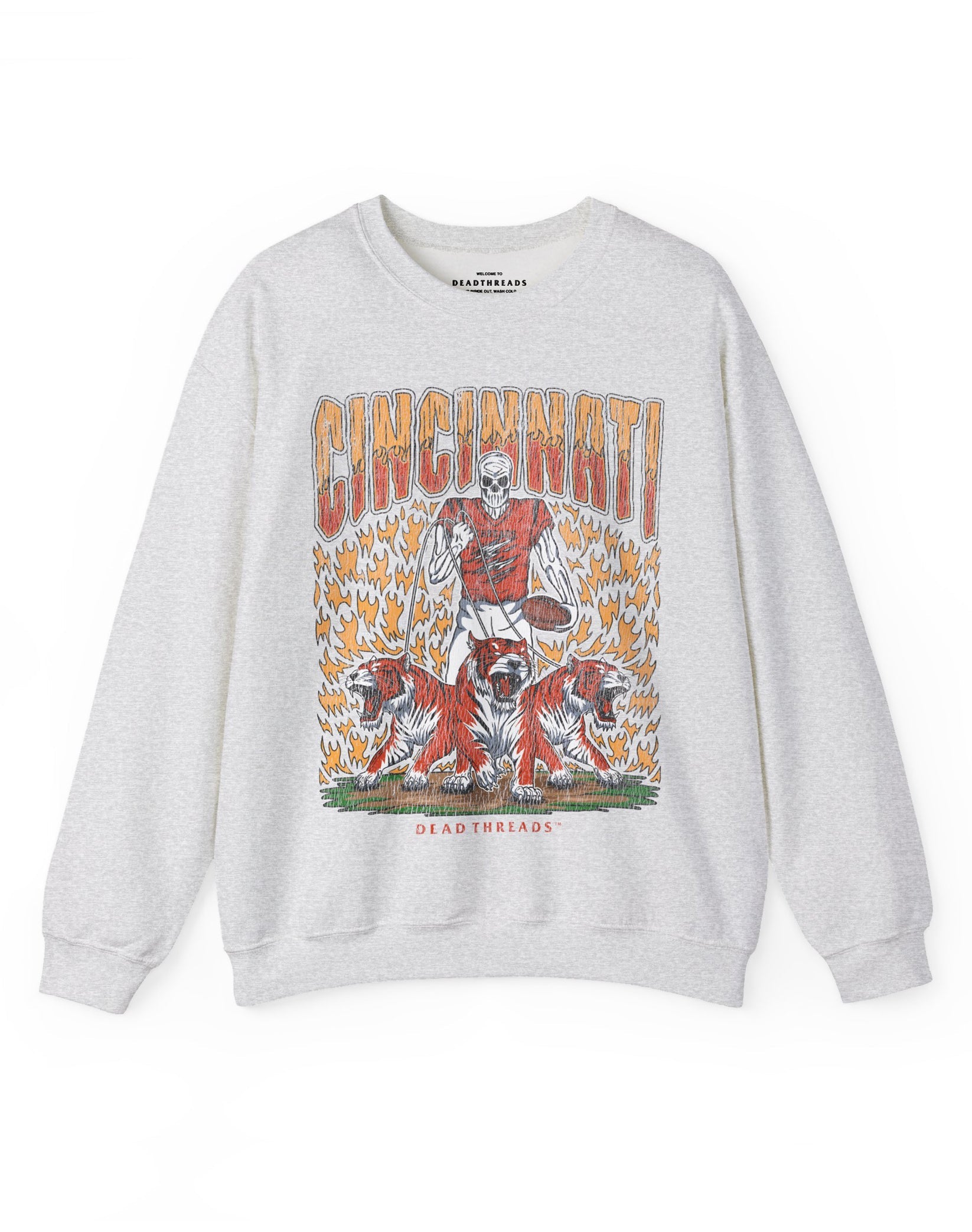 CINCINNATI FOOTBALL v1 CREWNECK SWEATSHIRT – Sweatshirt – Dead Threads Apparel