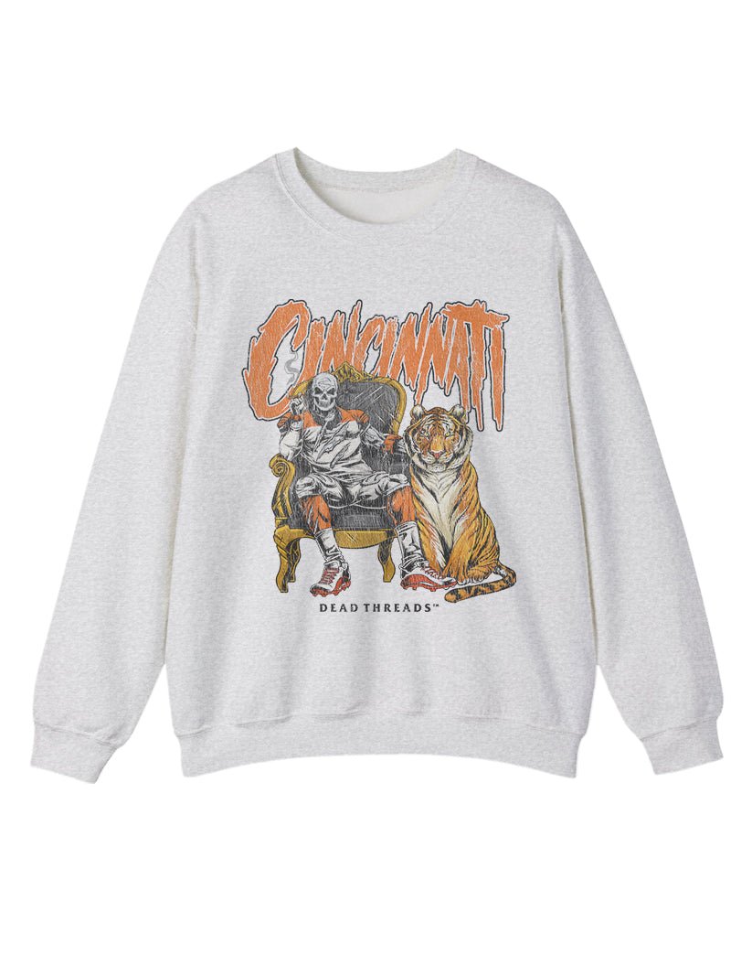 CINCINNATI FOOTBALL v2 CREWNECK SWEATSHIRT – Sweatshirt – Dead Threads Apparel