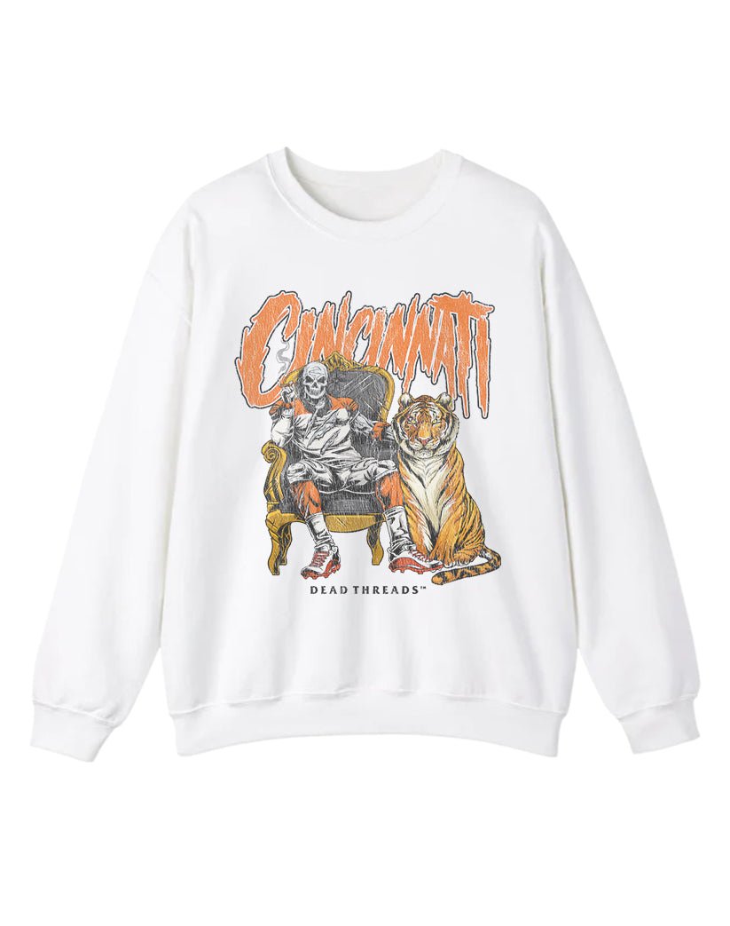 CINCINNATI FOOTBALL v2 CREWNECK SWEATSHIRT – Sweatshirt – Dead Threads Apparel