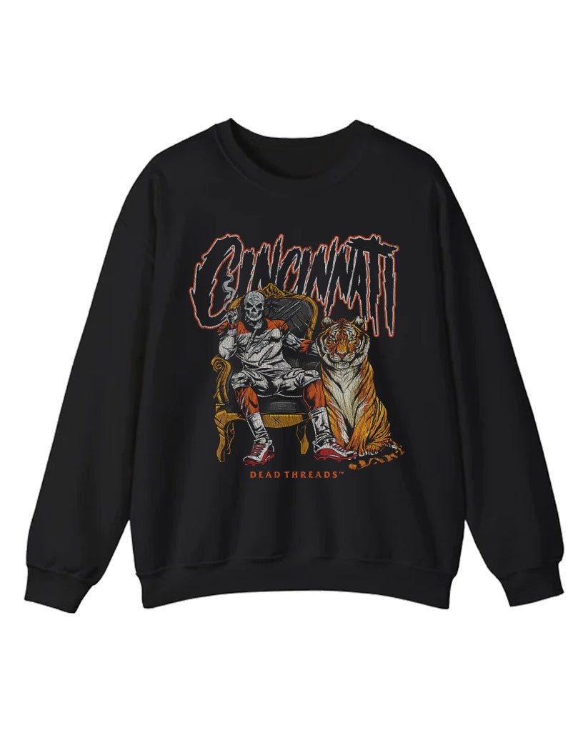 CINCINNATI FOOTBALL v2 CREWNECK SWEATSHIRT – Sweatshirt – Dead Threads Apparel