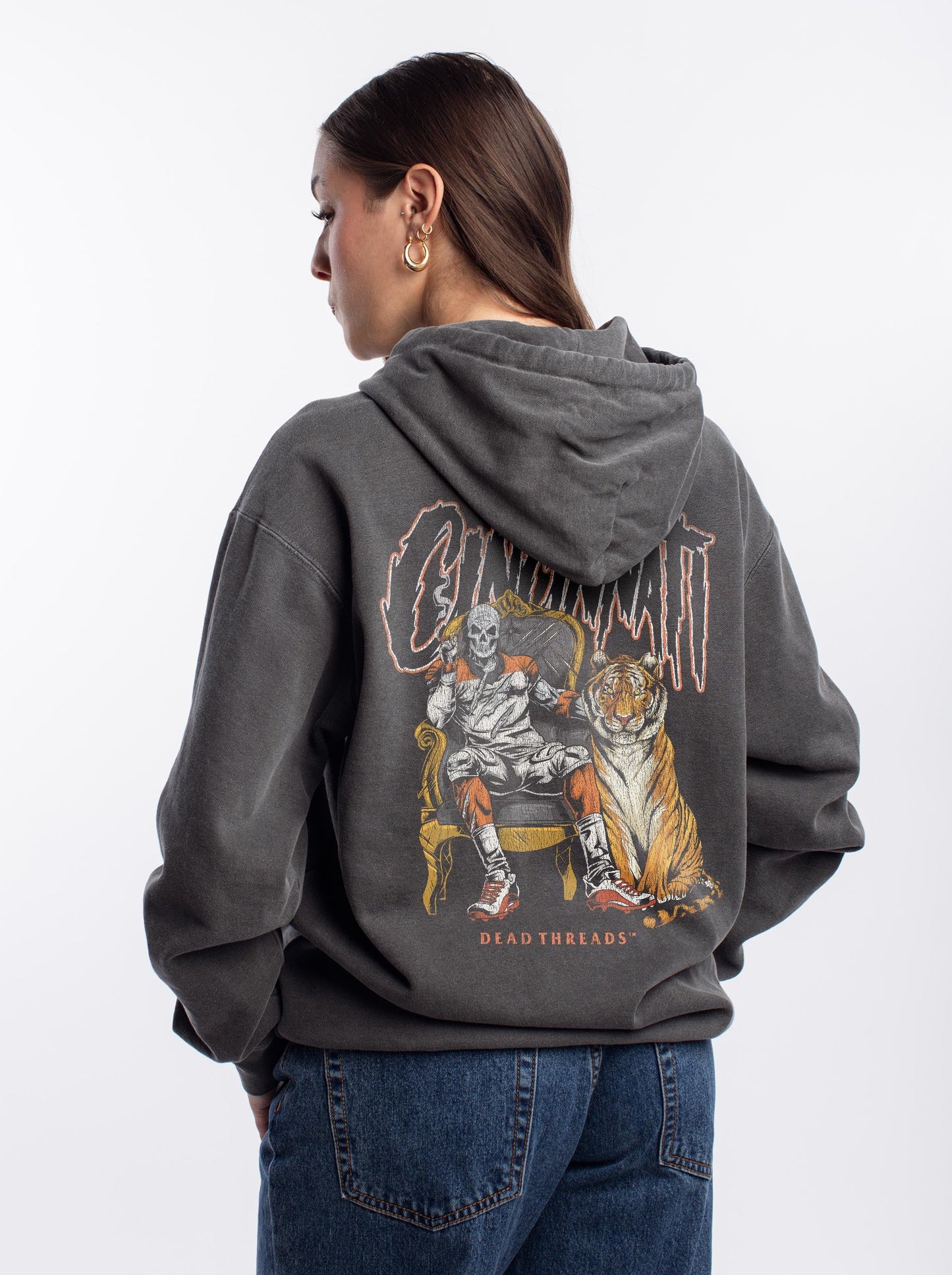 CINCINNATI FOOTBALL v2 - “DT ESSENTIAL" HOODIE – Hoodie – Dead Threads Apparel