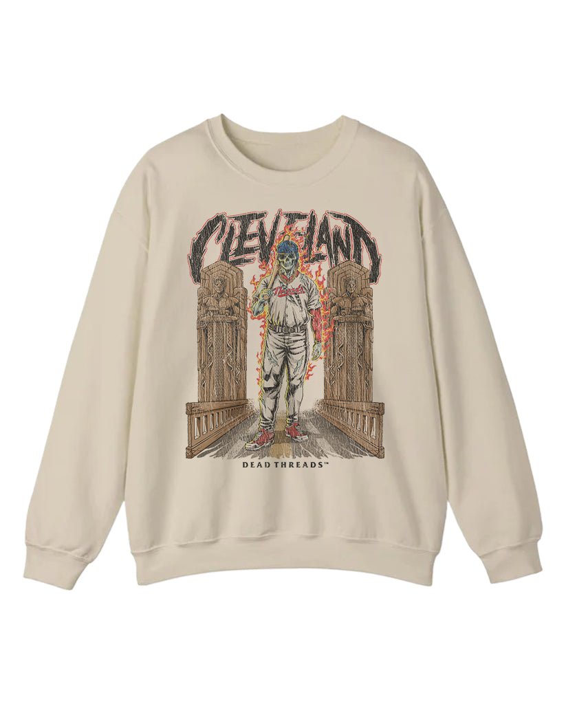 CLEVELAND BASEBALL CREWNECK SWEATSHIRT – Sweatshirt – Dead Threads Apparel