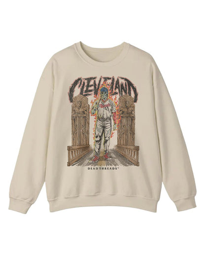 CLEVELAND BASEBALL CREWNECK SWEATSHIRT – Sweatshirt – Dead Threads Apparel