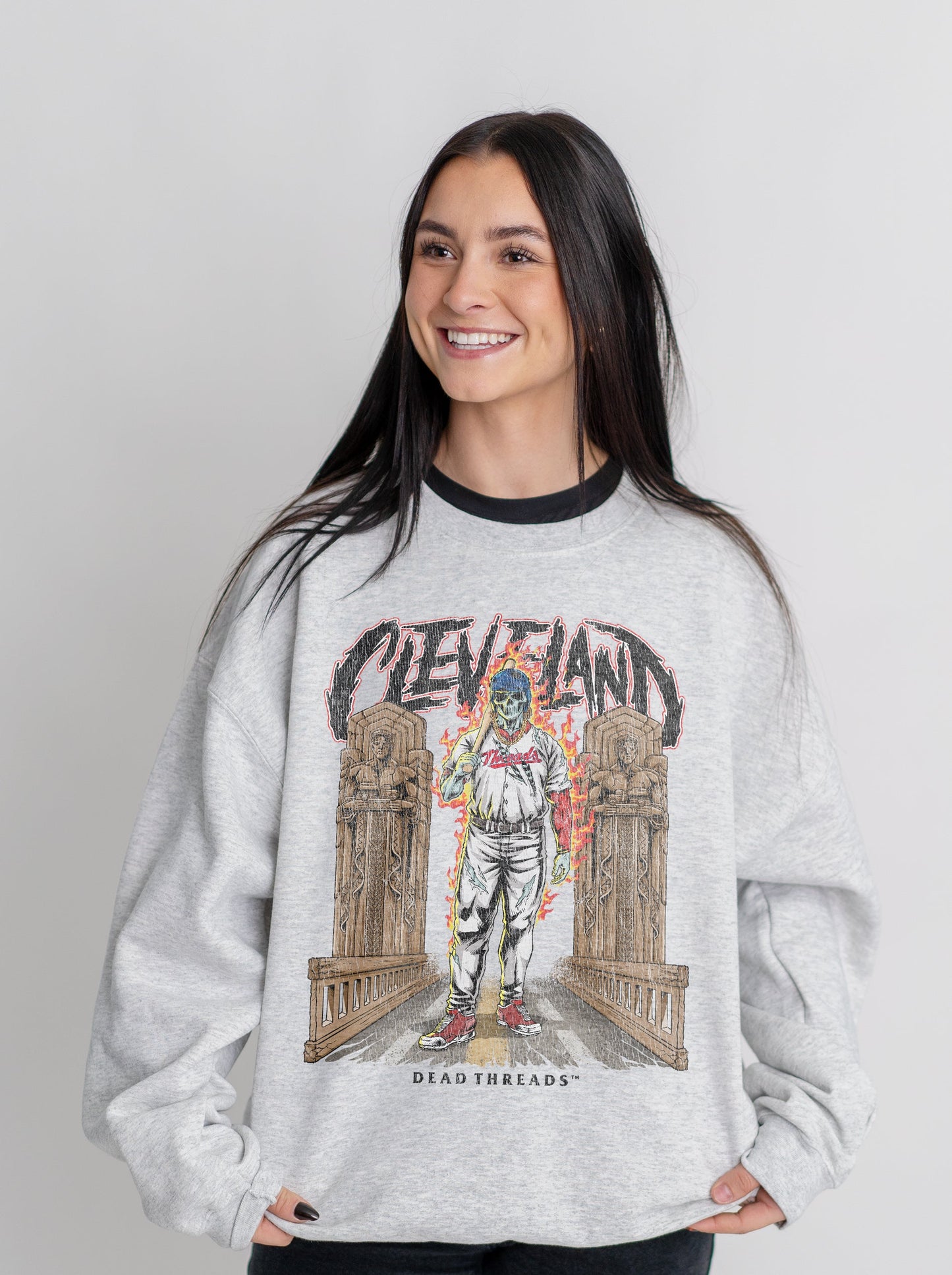 CLEVELAND BASEBALL CREWNECK SWEATSHIRT – Sweatshirt – Dead Threads Apparel