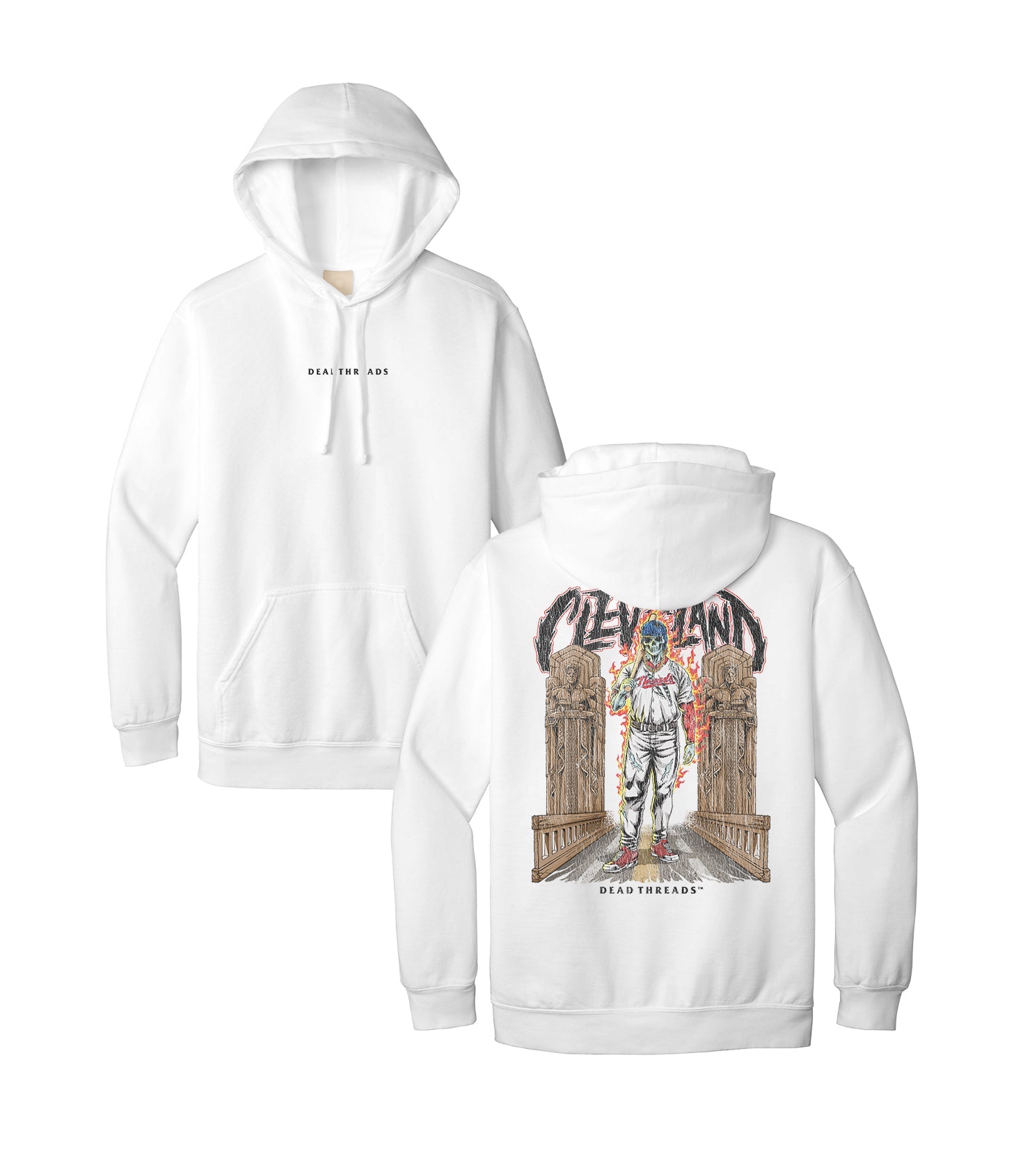 CLEVELAND BASEBALL - “DT ESSENTIAL" HOODIE – Hoodie – Dead Threads Apparel