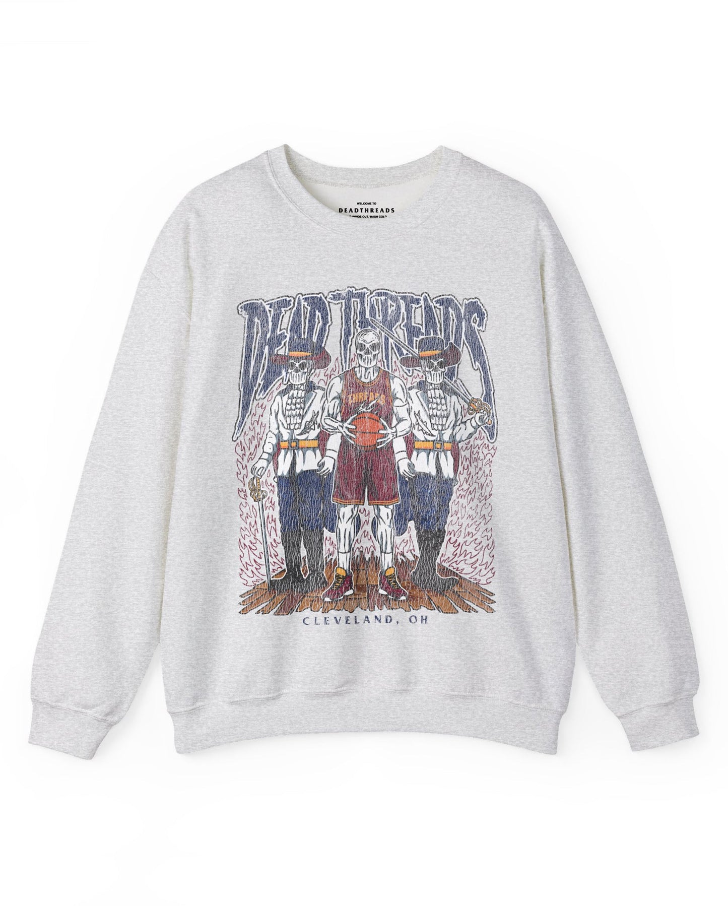 CLEVELAND BASKETBALL - CREWNECK SWEATSHIRT – Sweatshirt – Dead Threads Apparel